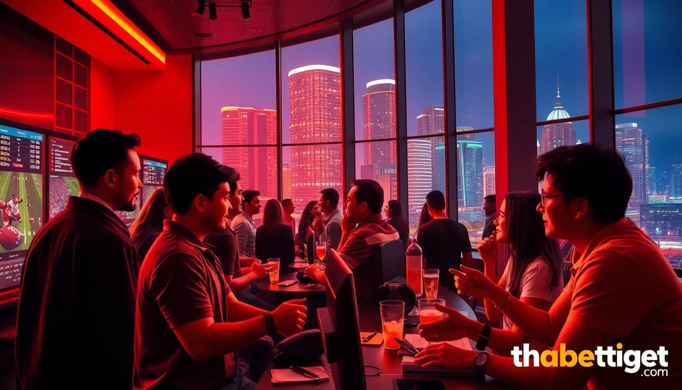Engage in thrilling sports betting experiences at https://thabetiger.com/ with dynamic casino vibes and excited bettors.