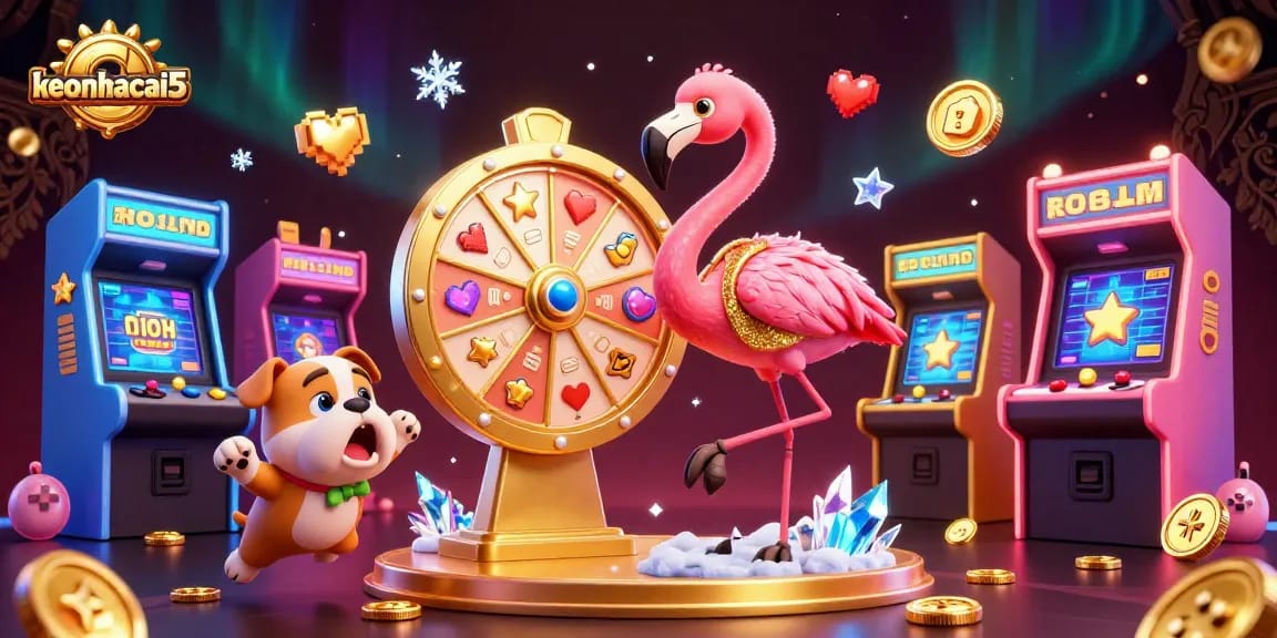 Experience the thrill of keonhacai5 with vibrant 3D casino elements and dynamic gaming action.