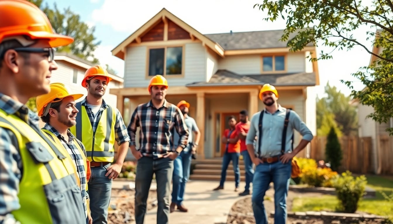 Qualified renovators near me improving a home with modern and traditional elements.
