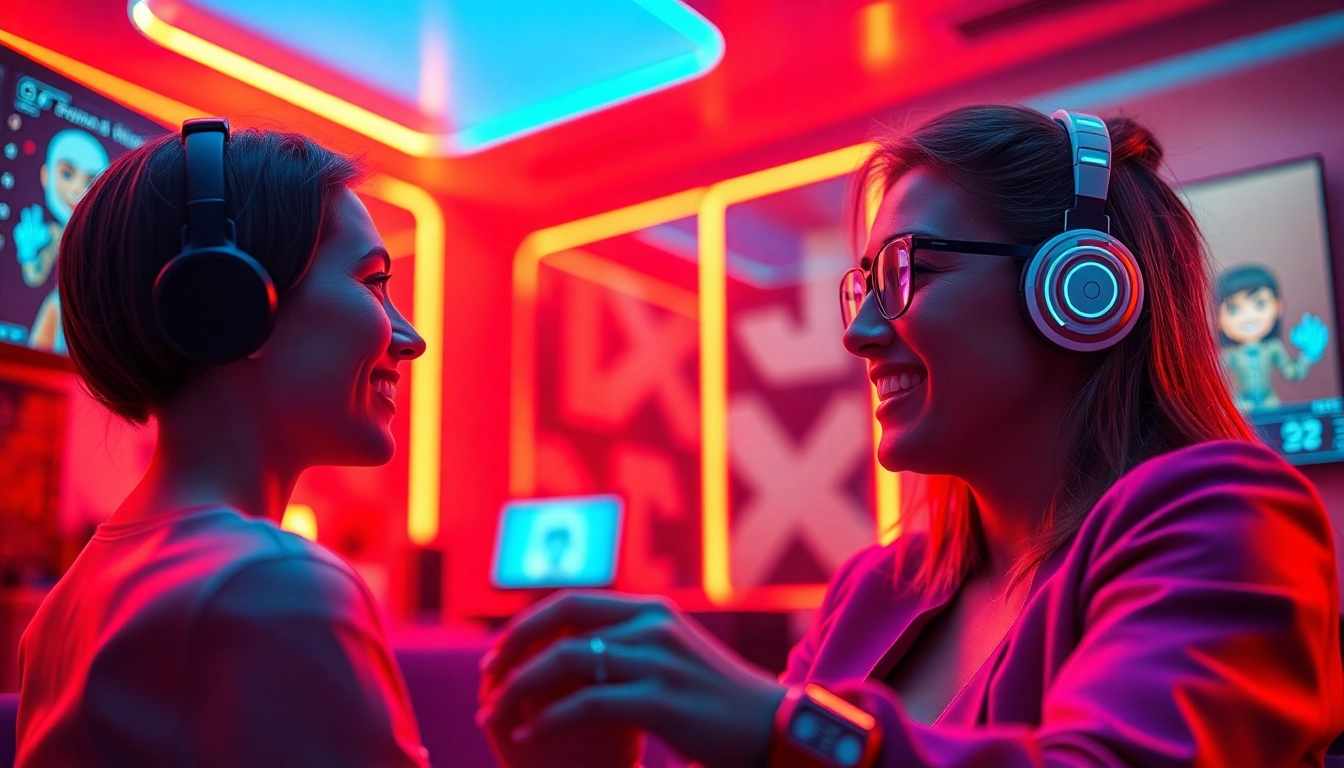 AI sex chat interaction with a user and engaging AI character in a cozy atmosphere