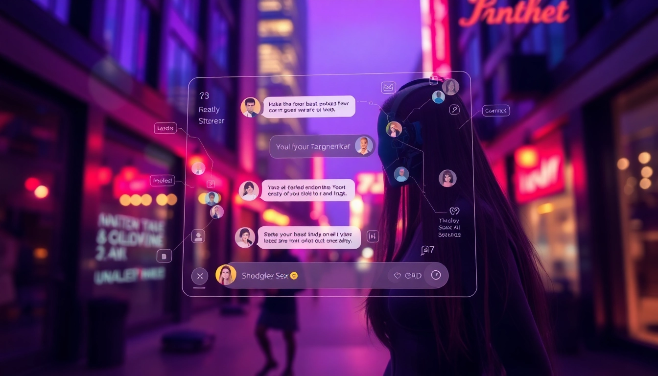 Engaging sex AI chatbot conversation interface showcasing vibrant user interactions.