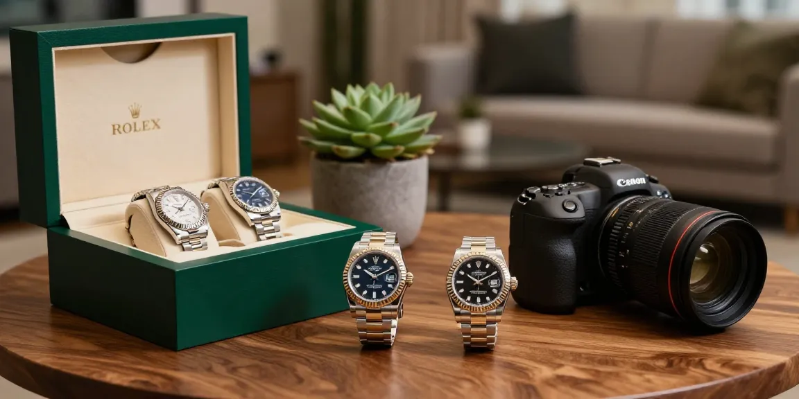 Stunning collection of clone watches showcasing luxury craftsmanship on elegant wooden table.