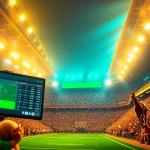 Experience thrilling sports betting action at https://ii69vn.com/ with vibrant arena and live odds display.