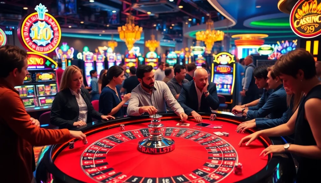 Experience an exciting casino scene with players engaging in roulette and poker, enhanced by unfiltered ai technology.