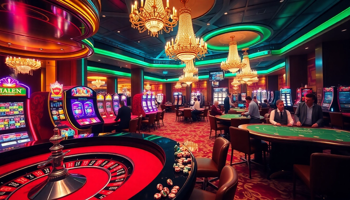 Engaged players at luxury casino tables depicting KJC.Marketing's elite gambling experience.