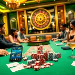 Excitement builds at the EV88 casino table with vibrant chips and a roulette wheel.