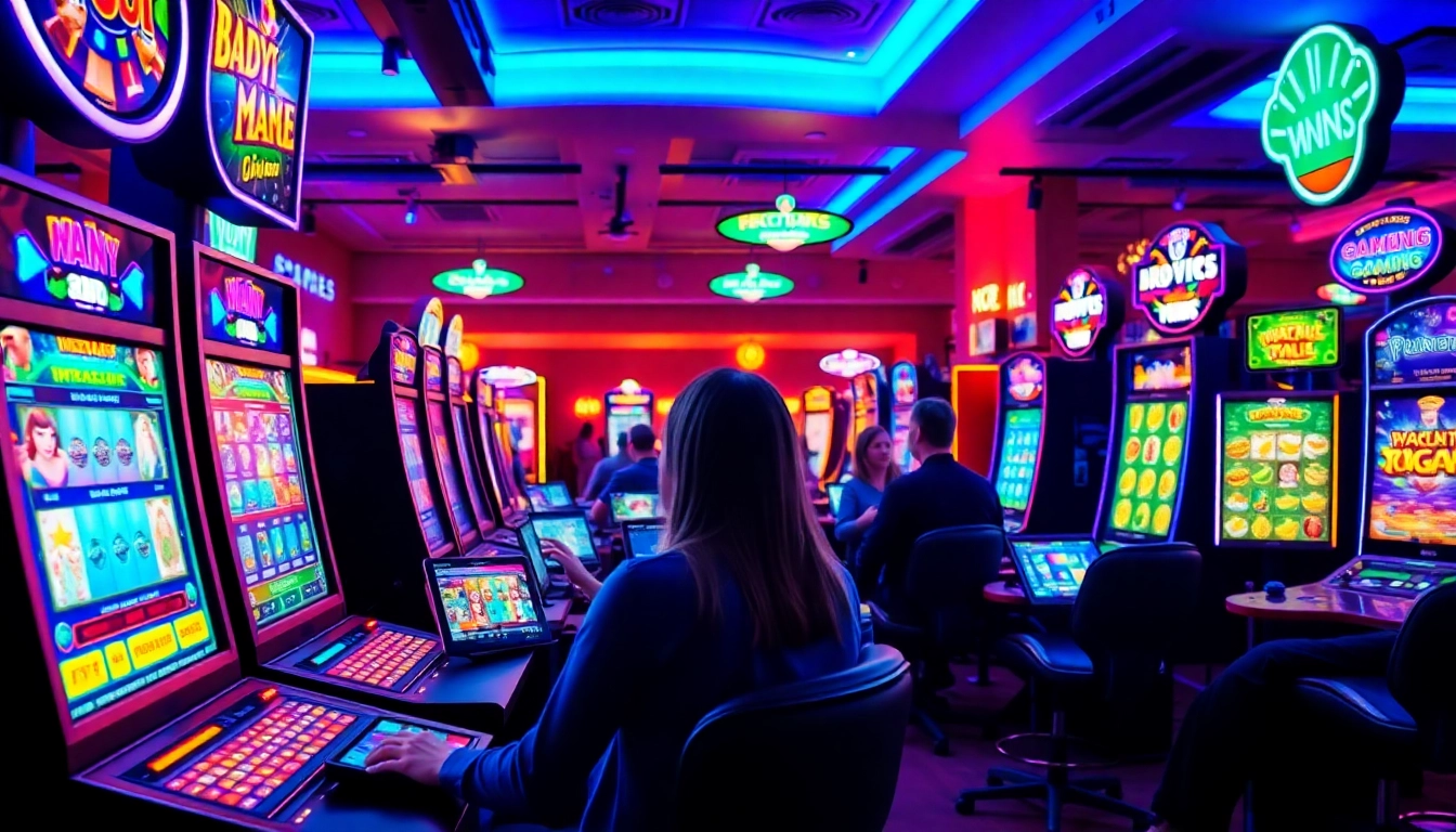 Exciting gaming scene showcasing Kode4d link with vibrant slot machines and user-friendly interface.