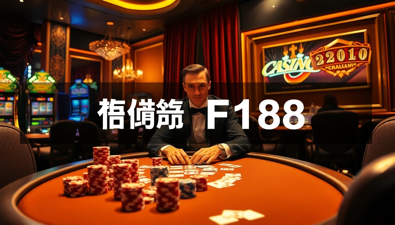 Experience the gaming excitement at พอร์ทเกม F168 with engaging poker action and luxury casino decor.