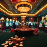Experience the excitement of Slot Online Terpercaya with vibrant slot machines and thrilling casino atmosphere.
