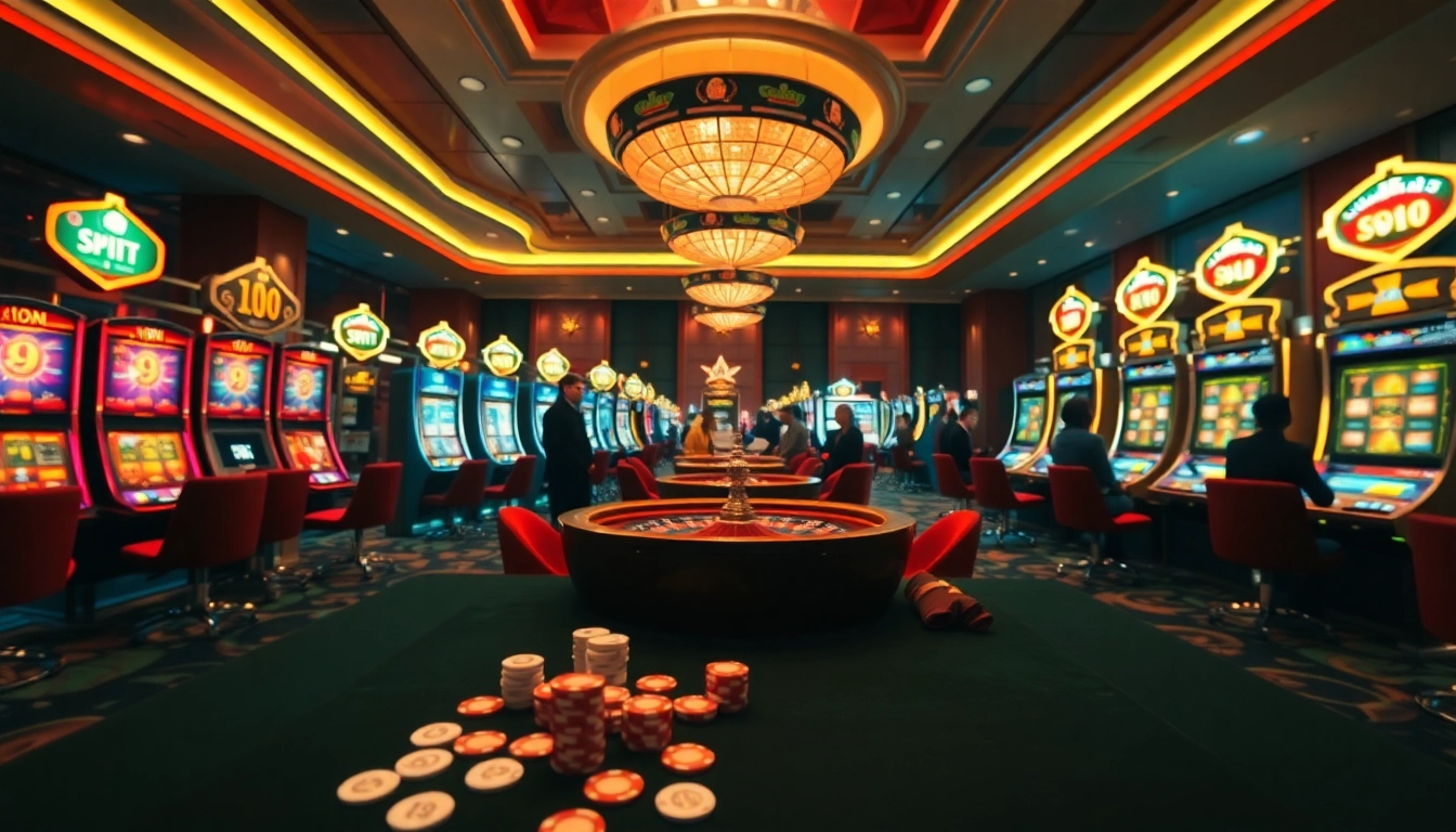 Experience the excitement of Slot Online Terpercaya with vibrant slot machines and thrilling casino atmosphere.