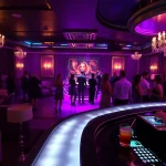 Exciting nightlife at Club sxm, featuring elegant performers and vibrant ambiance.