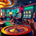 Nền tảng thabet showcasing an exciting online casino experience with vibrant games and professional ambiance.