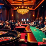Players enjoying a vibrant casino experience at https://tha-bet.pro/, featuring roulette, poker, and slots.