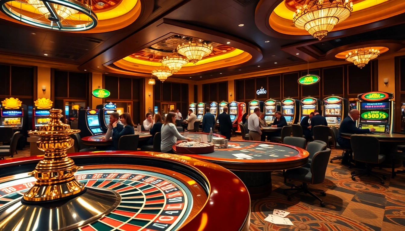 Join the excitement at the go88 club with professional gambling tables and vibrant slot machines.