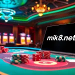 Experience thrilling online gambling at mk8th.net with an engaging virtual casino scene.