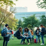 Nisantasi University applies innovative education methods showcasing diverse students collaborating in a vibrant campus setting.