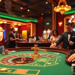 Experience the thrill of "link 88i" with players enjoying a high-stakes roulette game in a luxurious casino setting.