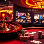 Engaging UU88 casino scene featuring a roulette wheel and poker table with vibrant colors.