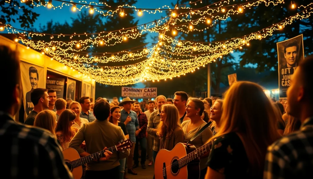Experience the joy of celebration with johnnycashbirthday.com as fans gather for a lively tribute to Johnny Cash.