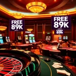 Engaging scene of RR88 casino with players at tables and slot machines, showcasing excitement.