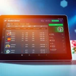 Interactive betting interface on sbobet.dance showcasing diverse game options and vibrant sports statistics.