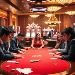 Experience thrilling gameplay at vz99's luxurious casino tables filled with poker chips and cards.