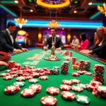 Experience a thrilling game environment at https://go88.fast/ with vibrant casino tables and dazzling lights.
