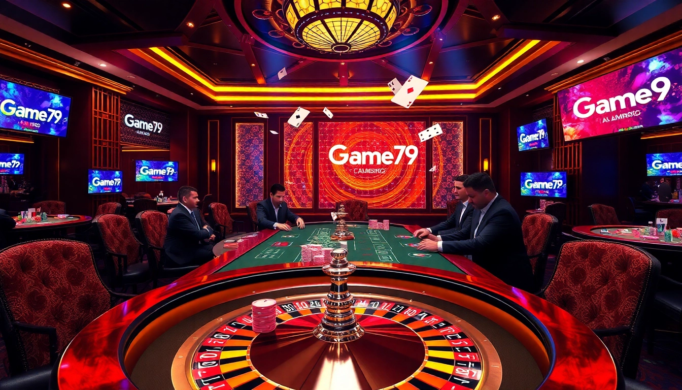 Experience the excitement of Game fun79 with dynamic gambling elements and luxurious casino settings.