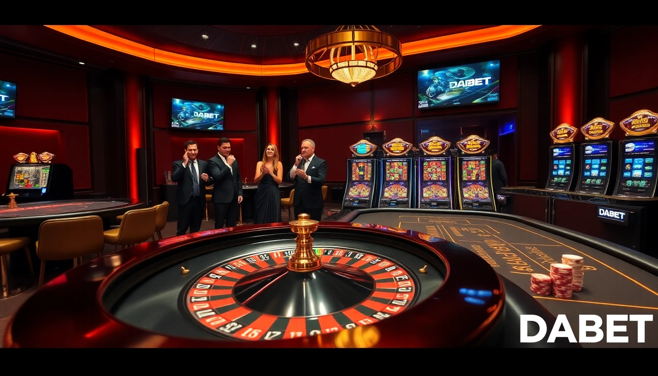 Experience the excitement of gambling at https://dabet.homes with vibrant roulette and poker tables.