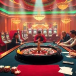 Experience the thrill of gaming at tại i9bet with players engaged in poker and roulette.