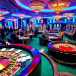 Experience the thrilling atmosphere of 89bet with intense card games and vibrant casino visuals.