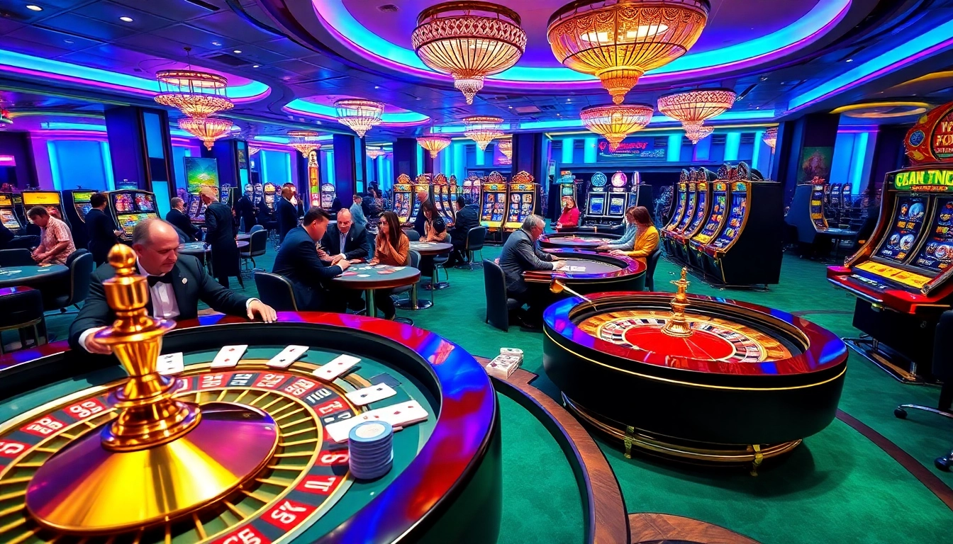 Experience the thrilling atmosphere of 89bet with intense card games and vibrant casino visuals.