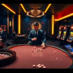 Experience the thrill of gambling with "vào PS99" at a luxurious casino table filled with excitement.