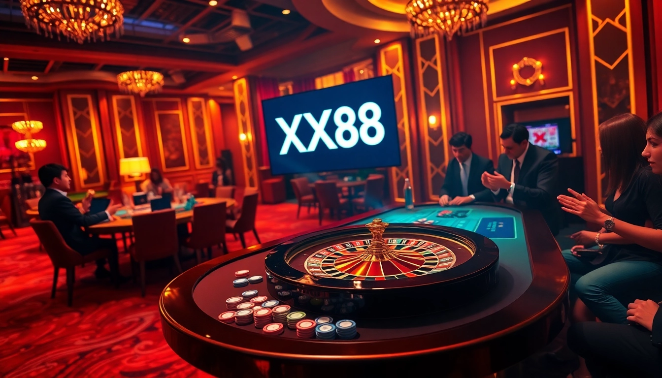 Experience the thrill of XX88 with exciting casino action at vibrant gaming tables.