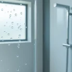See a sleek wet room shower screen enhancing a modern bathroom design with elegant finishes.