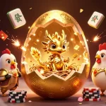Experience the excitement of crazyvegas with a vibrant 3D illustration of gold-themed casino gaming.