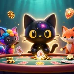 Nổ hũ 90 captivates players with vibrant slot reels and cosmic charm in a colorful casino